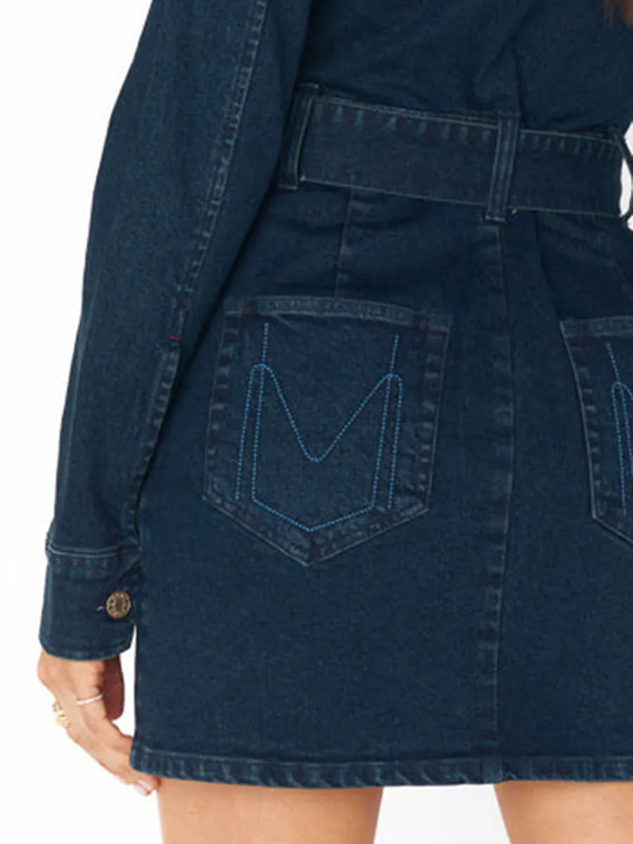 Long Sleeve Denim Dress