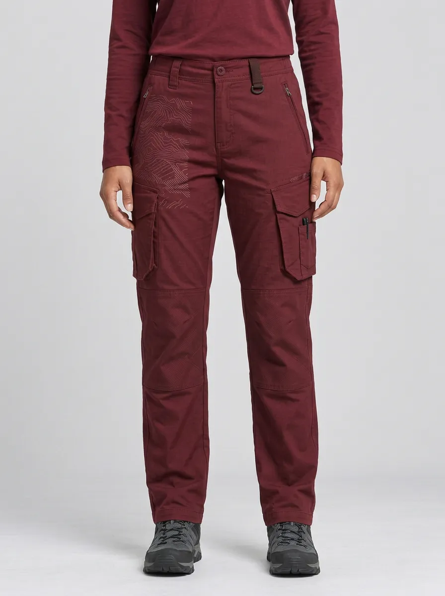 Unisex Route Utility Topographic Map Tactical Work Pants
