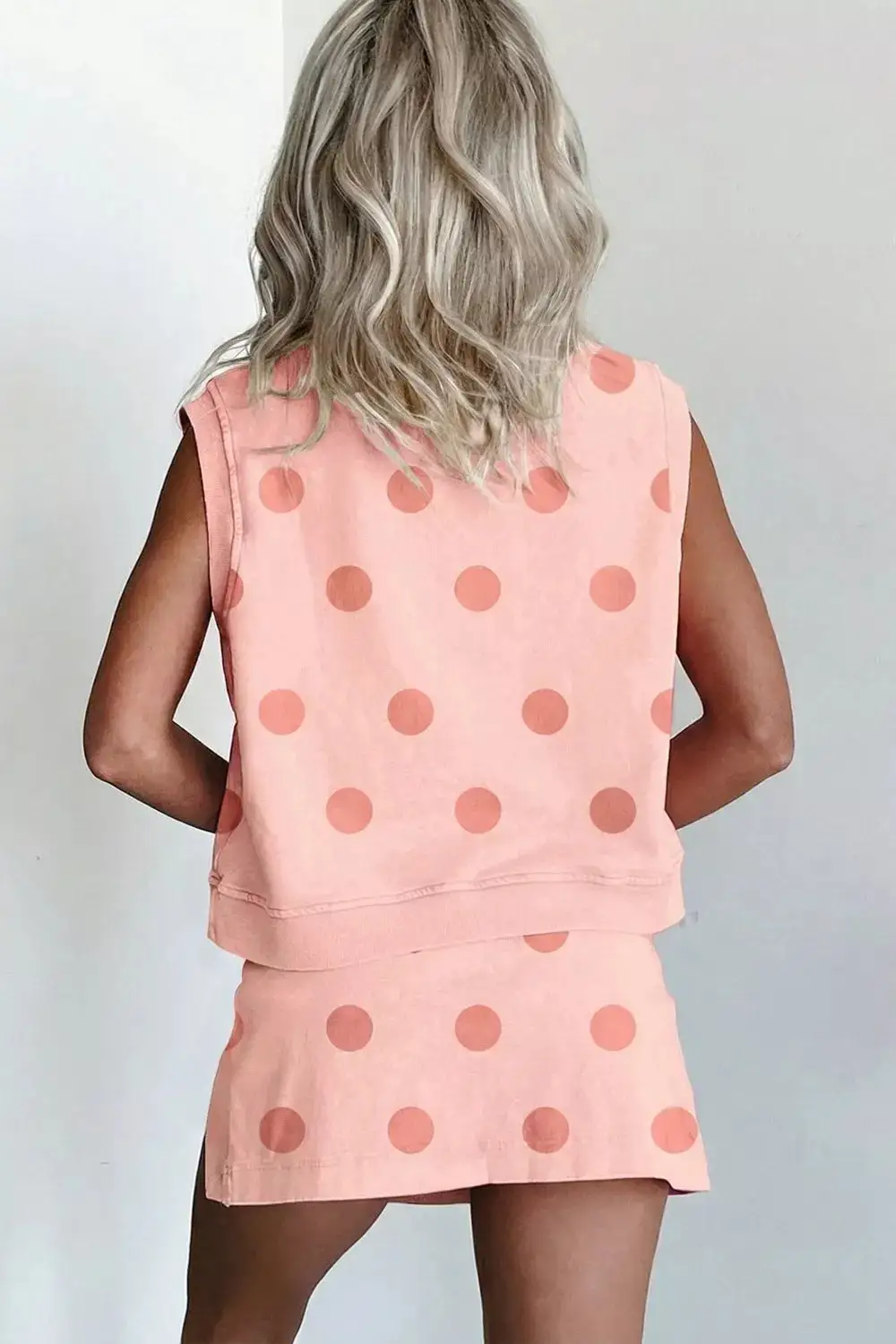 Polka Dot Sleeveless Top
