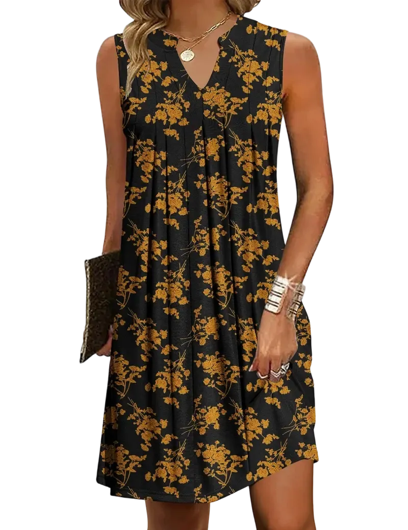 Women's Casual A-Line Dress with Pockets