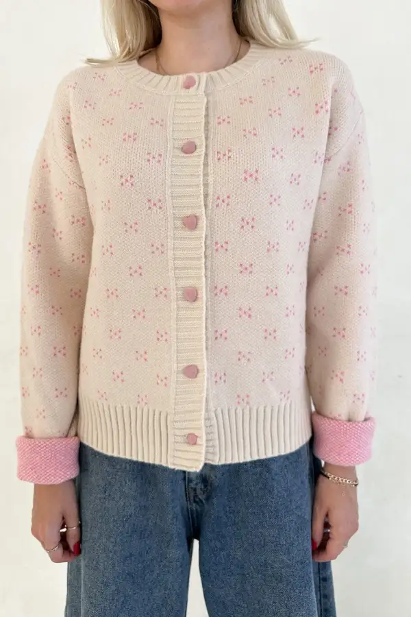 Washed Soft Button Front Cardigan