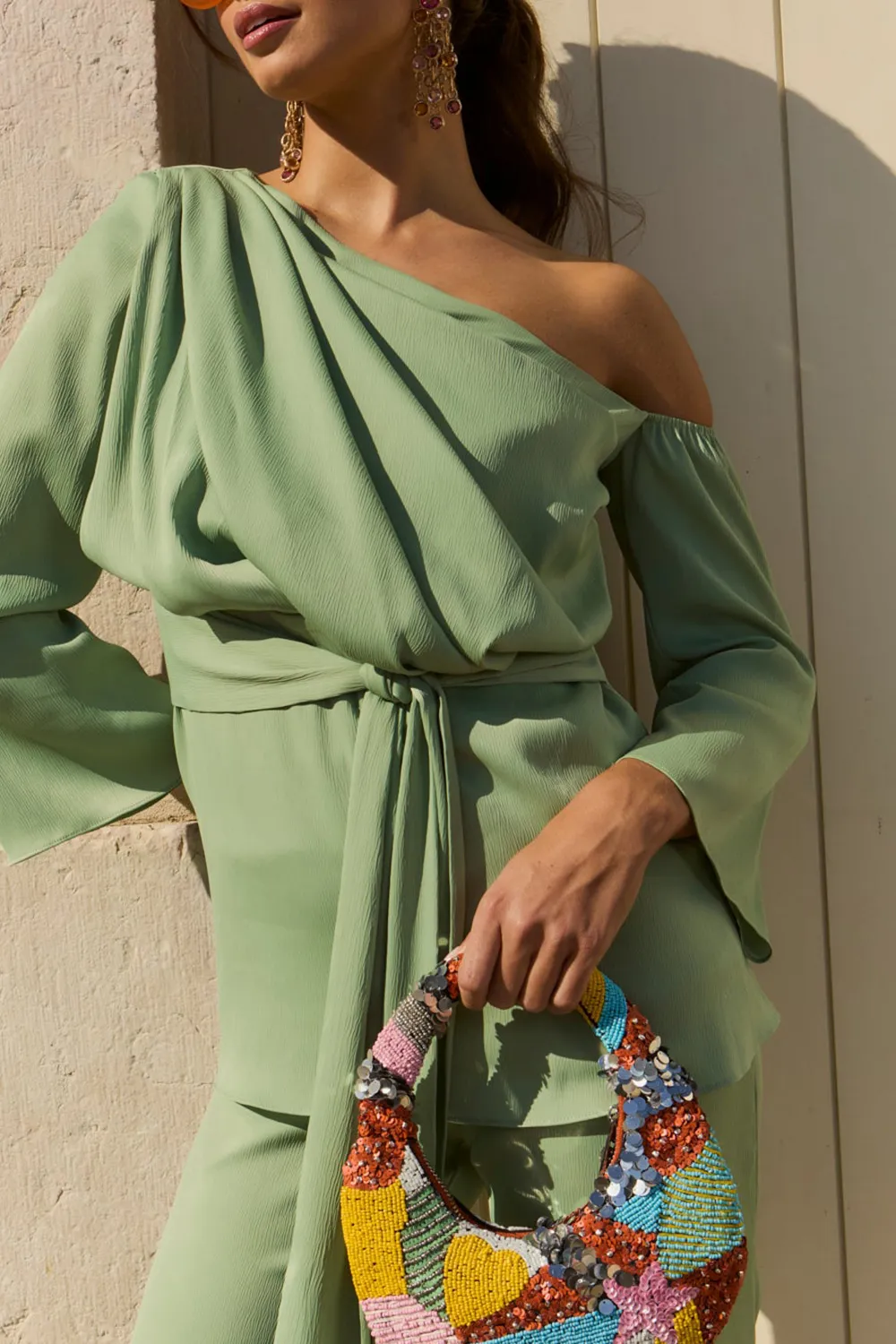 Women's Design One Shoulder Blouse