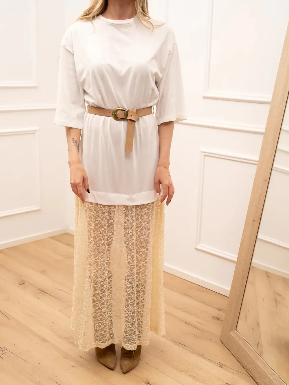 Mini Lace Skirt