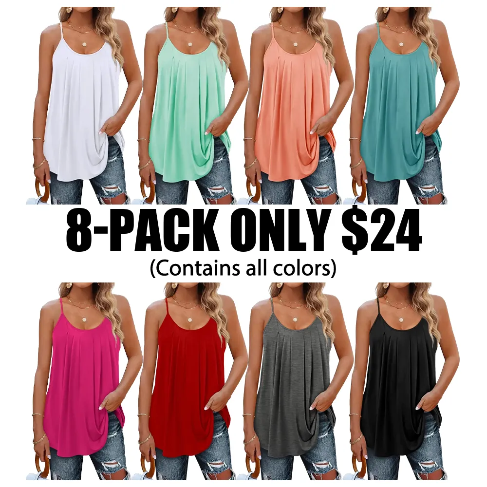 🔥Hot Sale🛍️Women's Summer Tank Top🔥8-Pack - All Colors Included