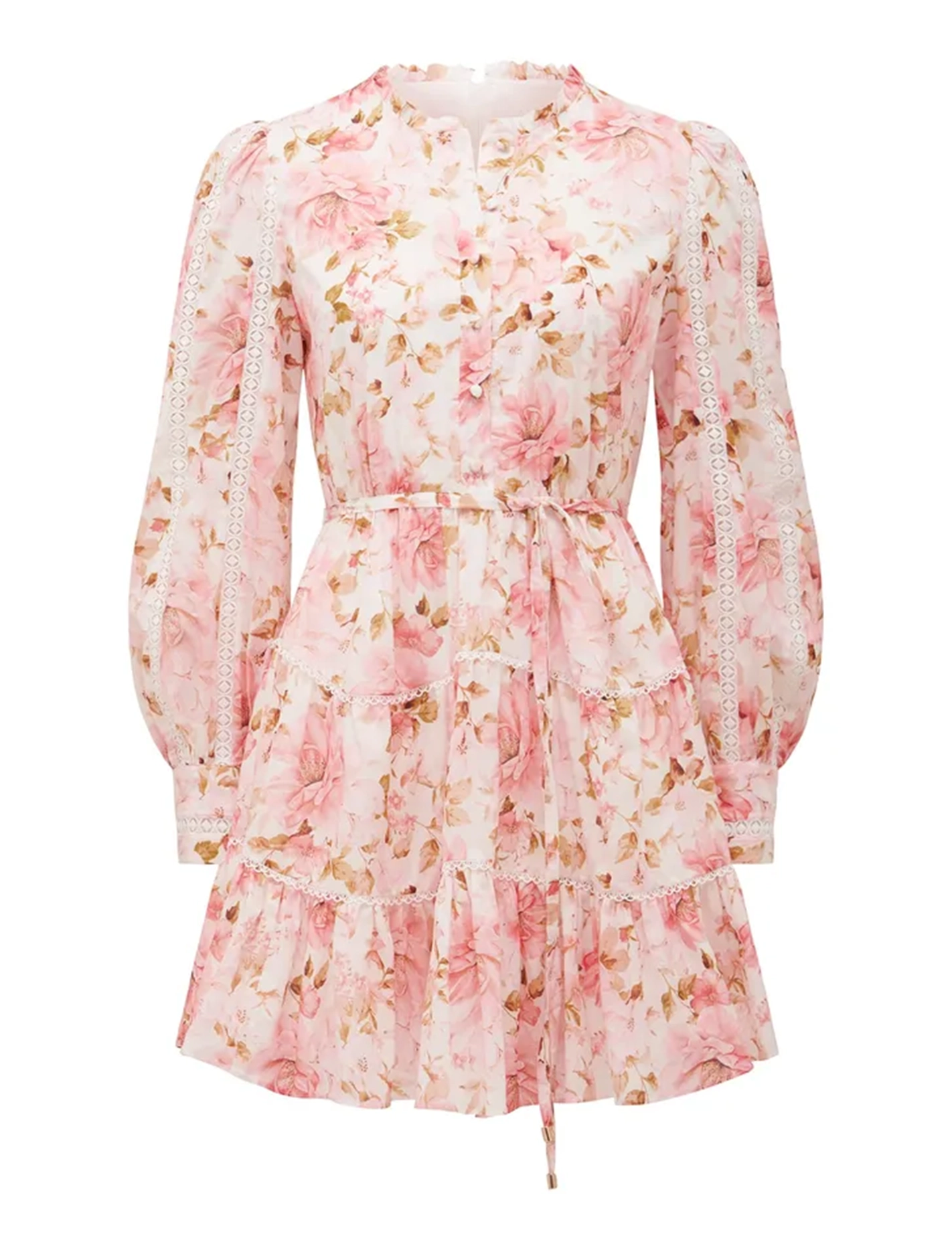 Trim-Detail Skater Dress