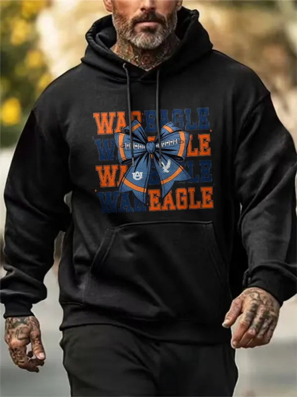 Men'S Wareagle Simple Loose Pockets Hoodie