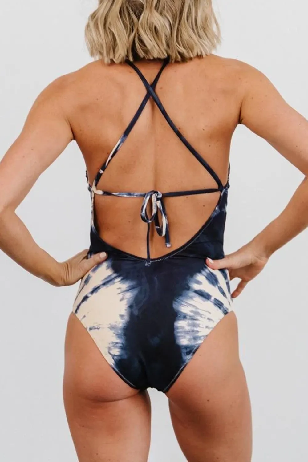 Classic Basic Solid Color V-Neck One Piece