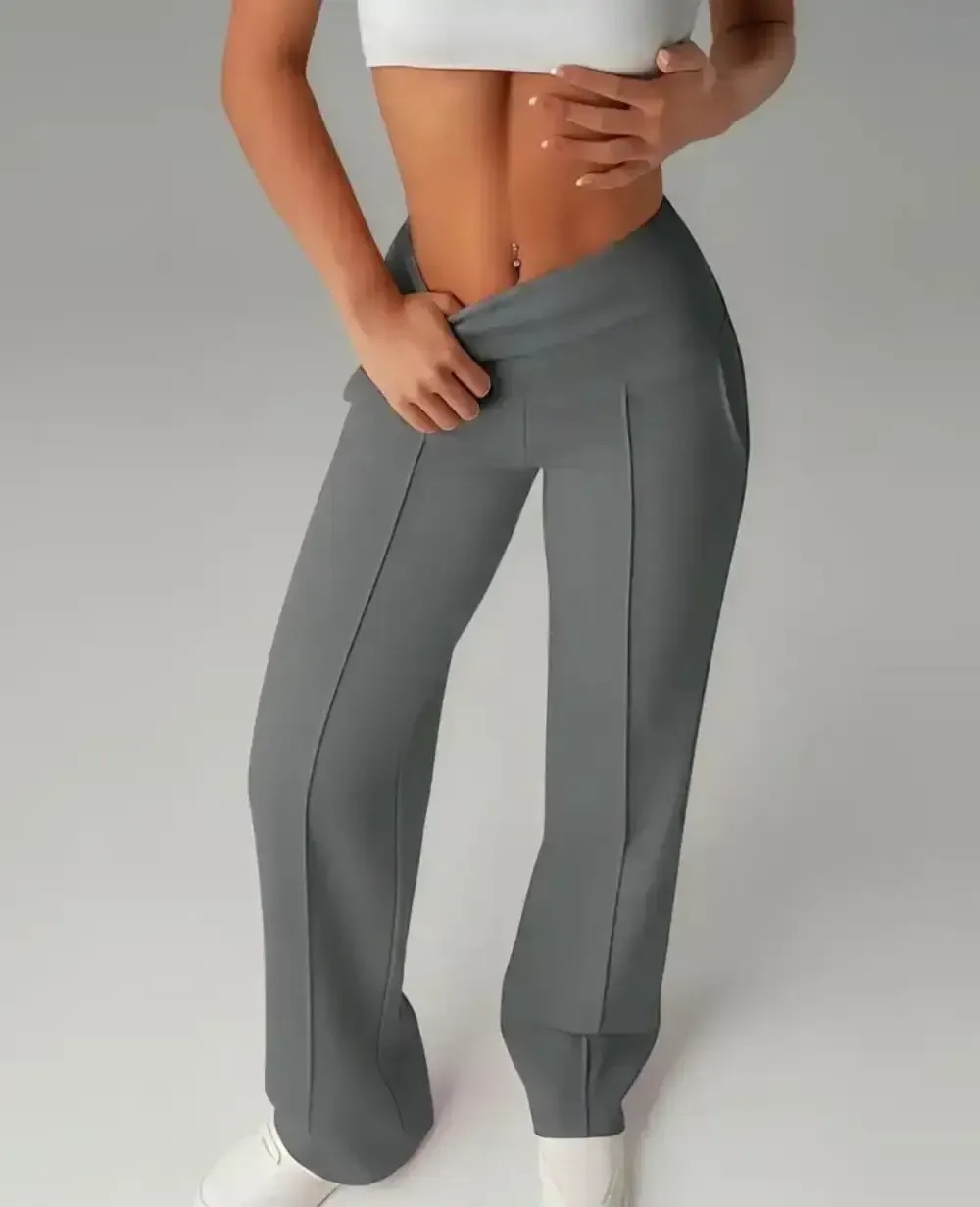 Women's Wide Leg High Waist Sweatpants with Pockets | Sporty Casual Style
