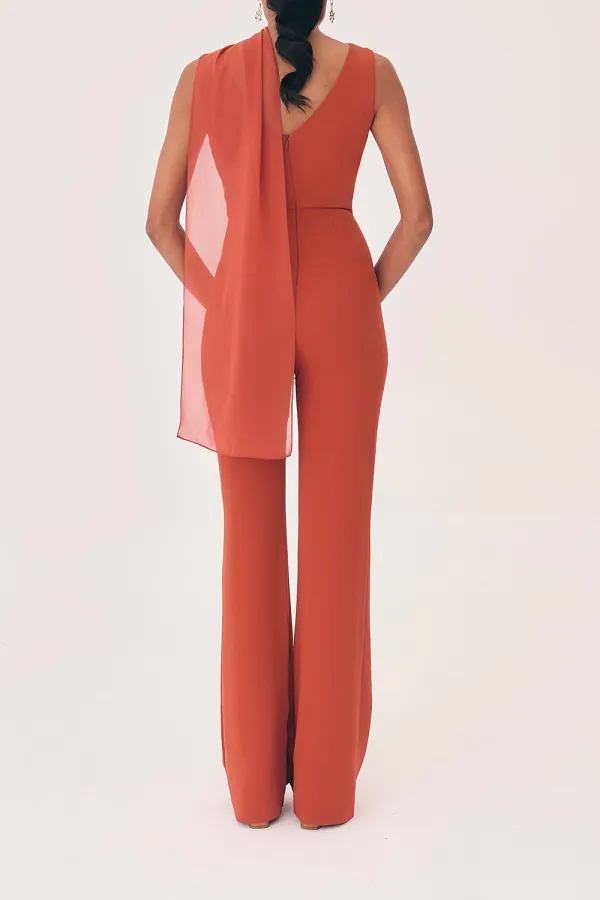 Women's V-neck Jumpsuit