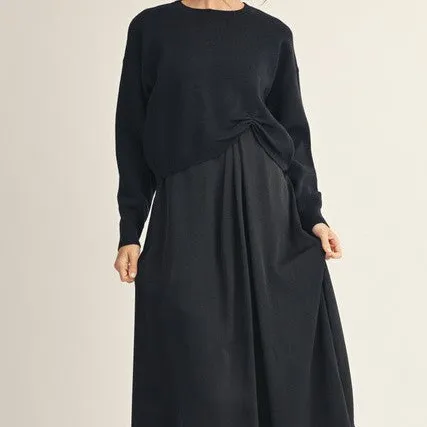 Gathered Side Sweater