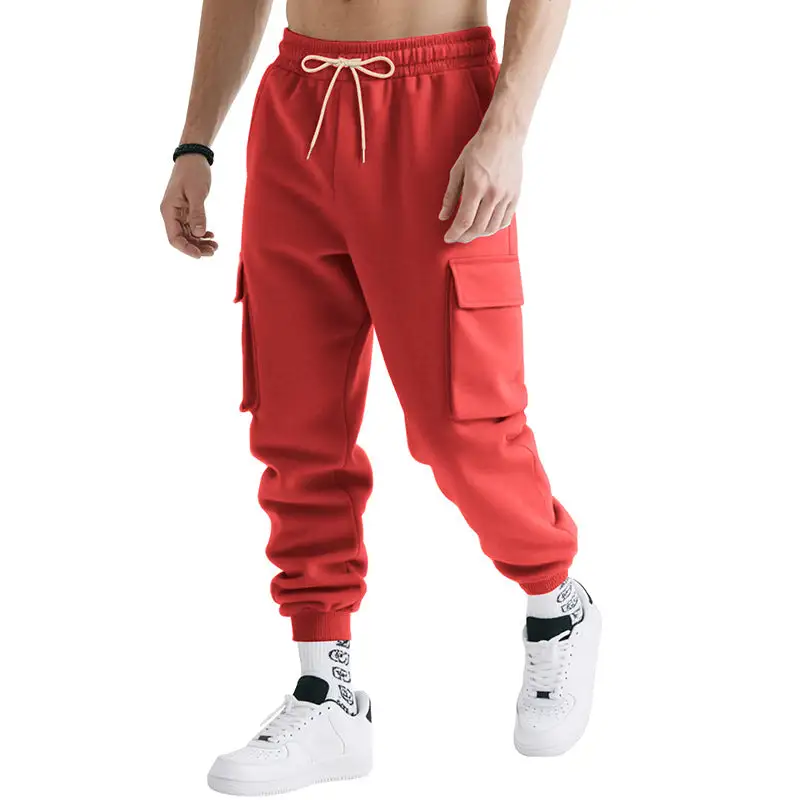 Men's Cargo Jogger Pants Pockets Waistband Cargo Pants