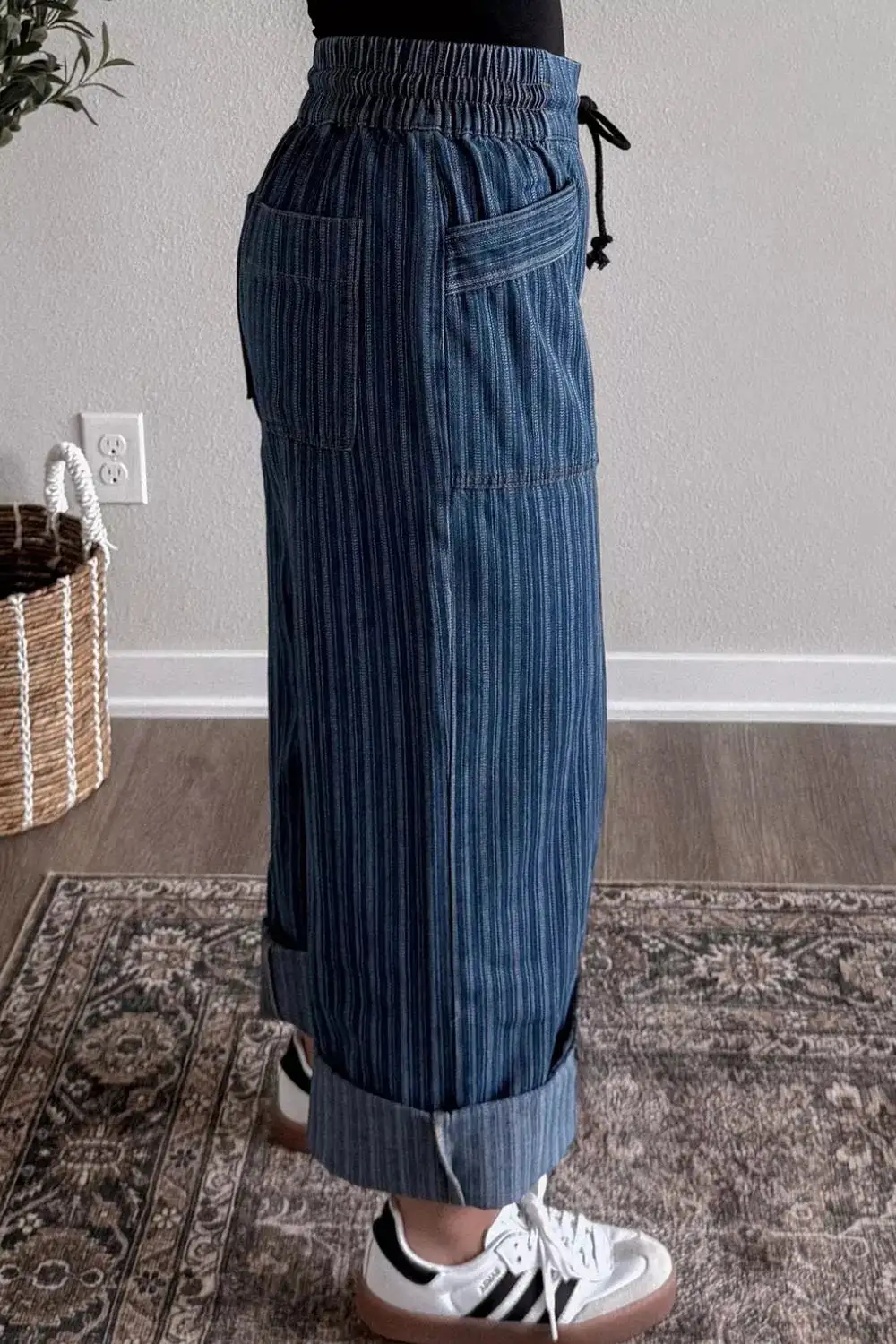 Neat Finish Ruched Denim Jeans