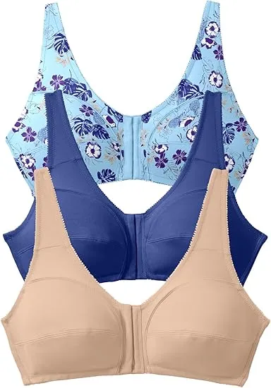 3PC-Seamless Breathable Gathered Thin Jelly Strip Bra Without Steel Ring