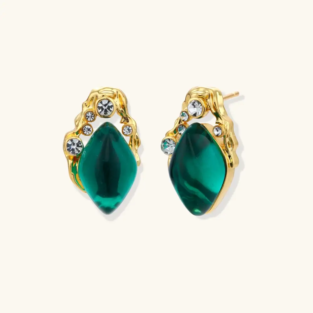 Emerald Mystique Studs