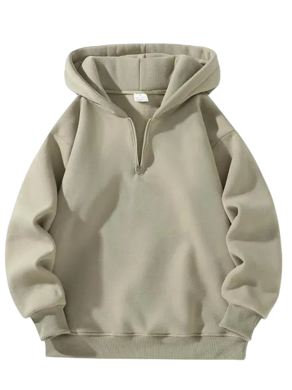 Men's regular fit solid color zip-up hoodie[CLEARANCE ONLY FOR TODAY]