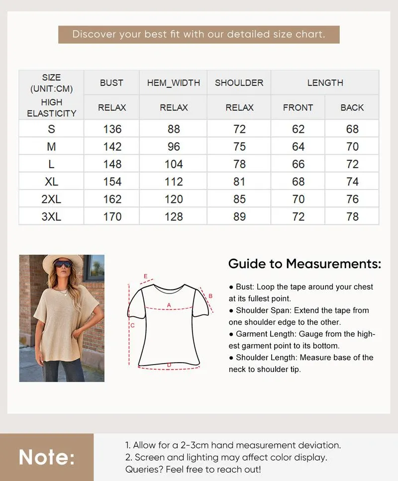 Women’s Knit Short Sleeve Sweater – Soft Cotton Comfort, Clean Lines & Effortless Fall Style