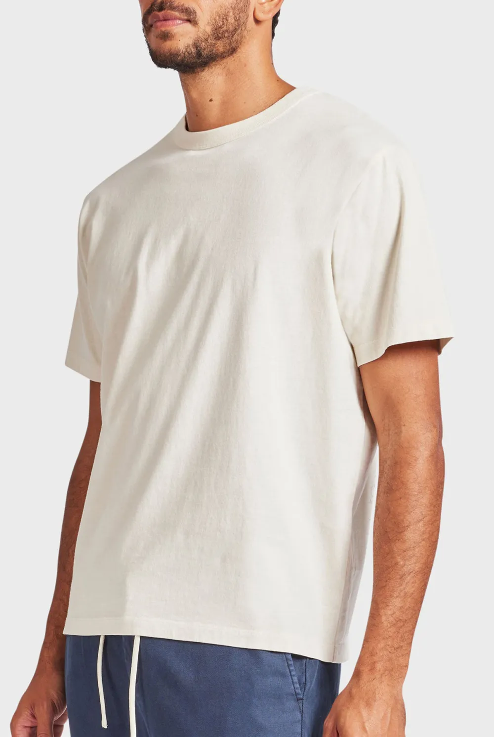 Mid Indigo Short Sleeve Crew Neck Tee