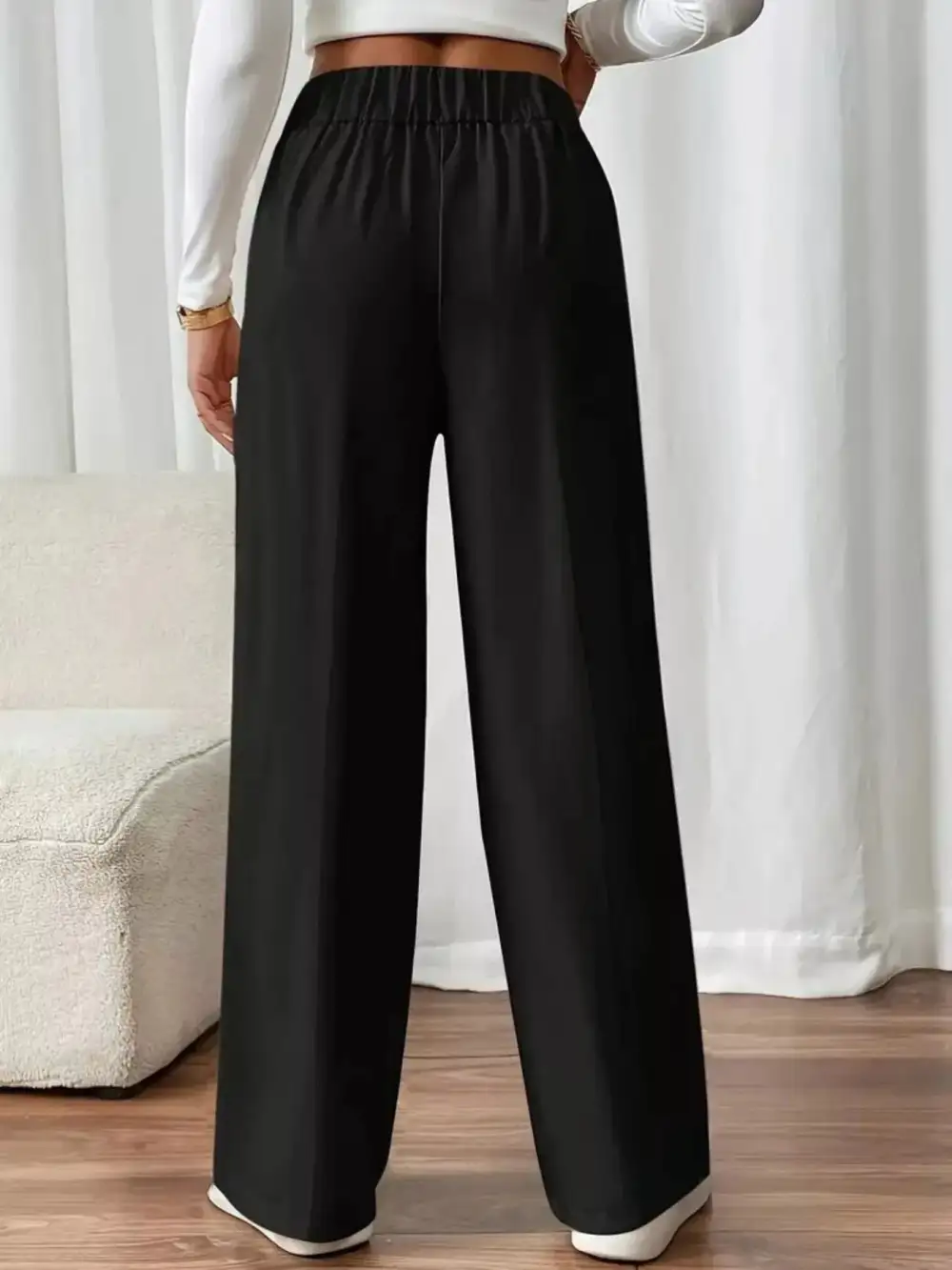 Full Size High Waisted Wide Leg Pants Plus Size
