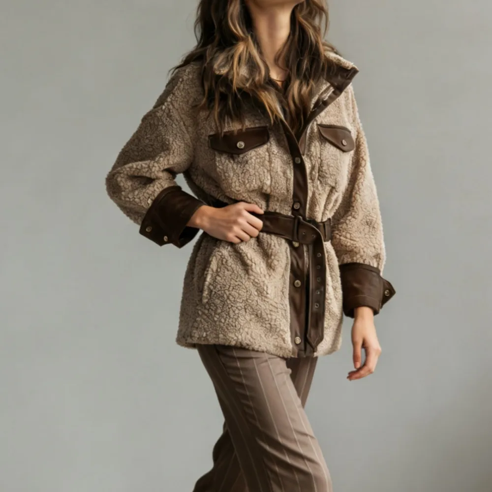 Vintage Lined Faux Leather Jacket