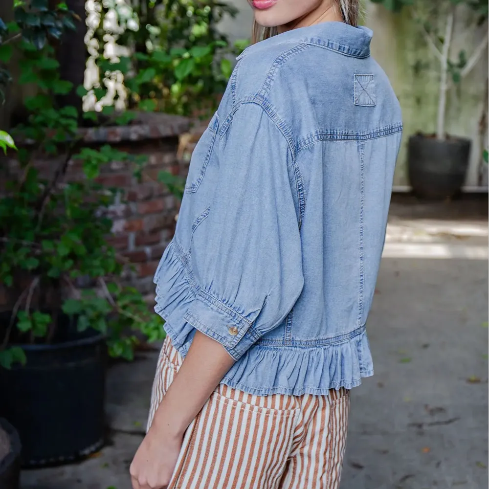 Ruffled Hem Top
