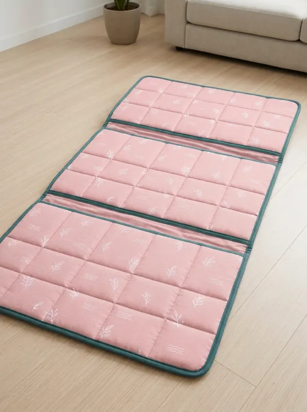 Botanical Leaf Pattern Pattern Cooling Mat