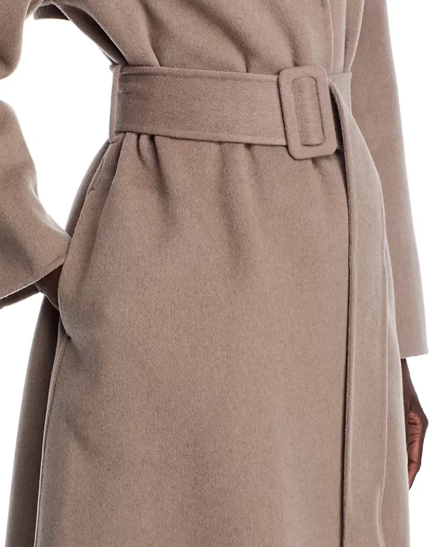Cashmere Wrap Trench Coat