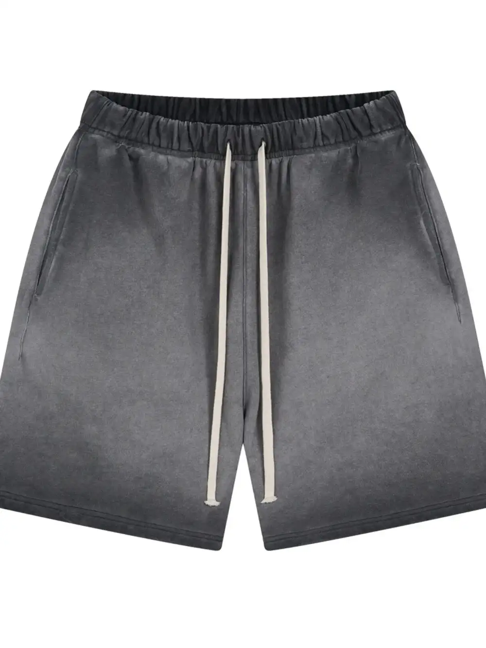 Simple Drawstring Cotton Blend Casual Shorts