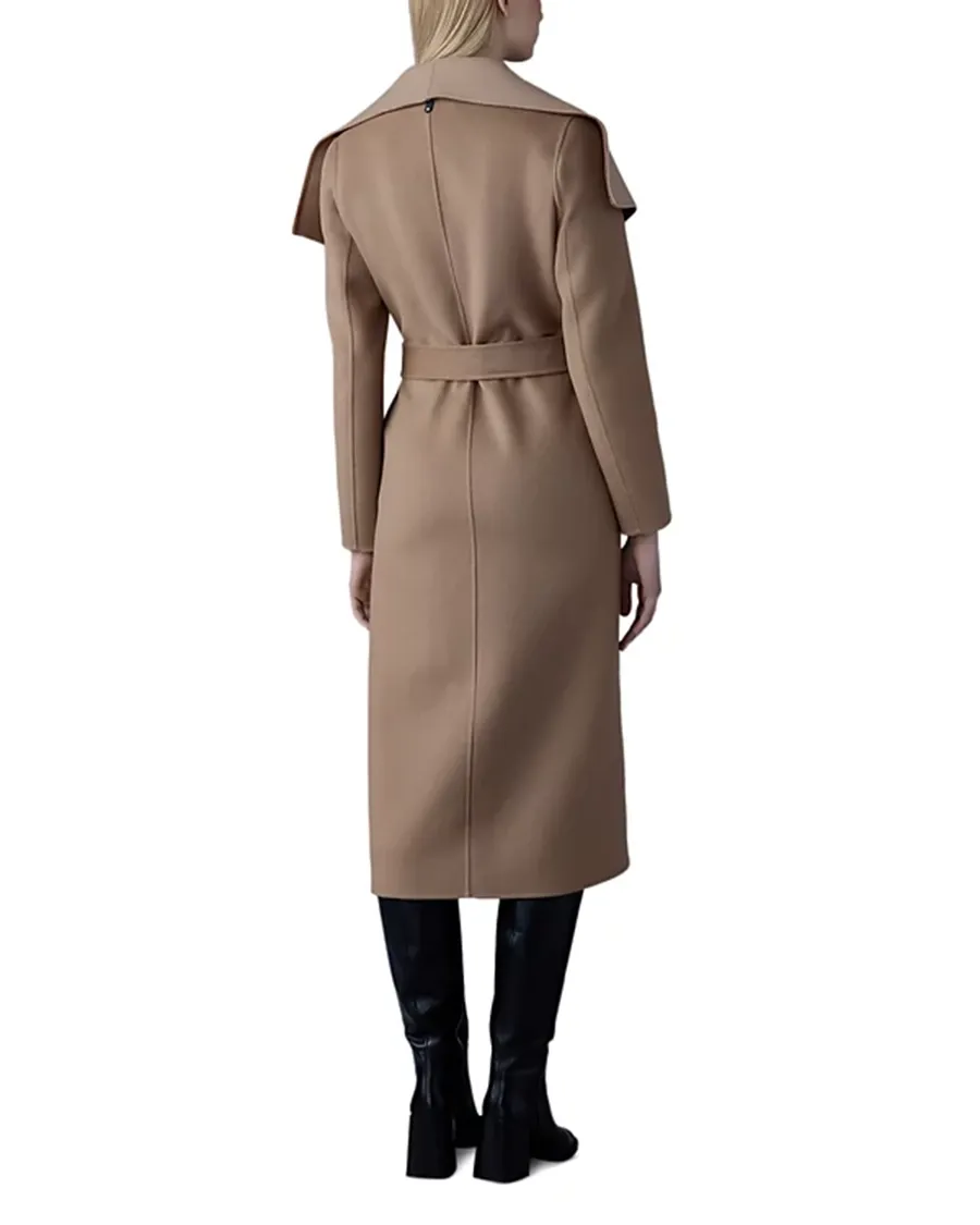 Elegant Style Lightweight Wrap Wool Coat