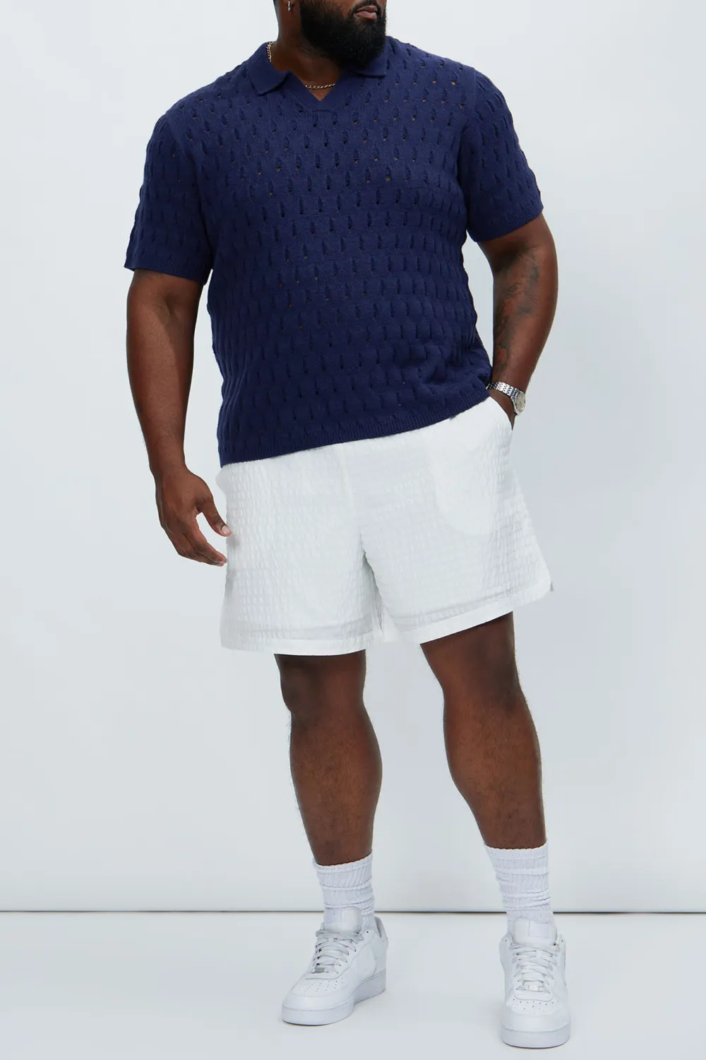 Hollow Textured Polo