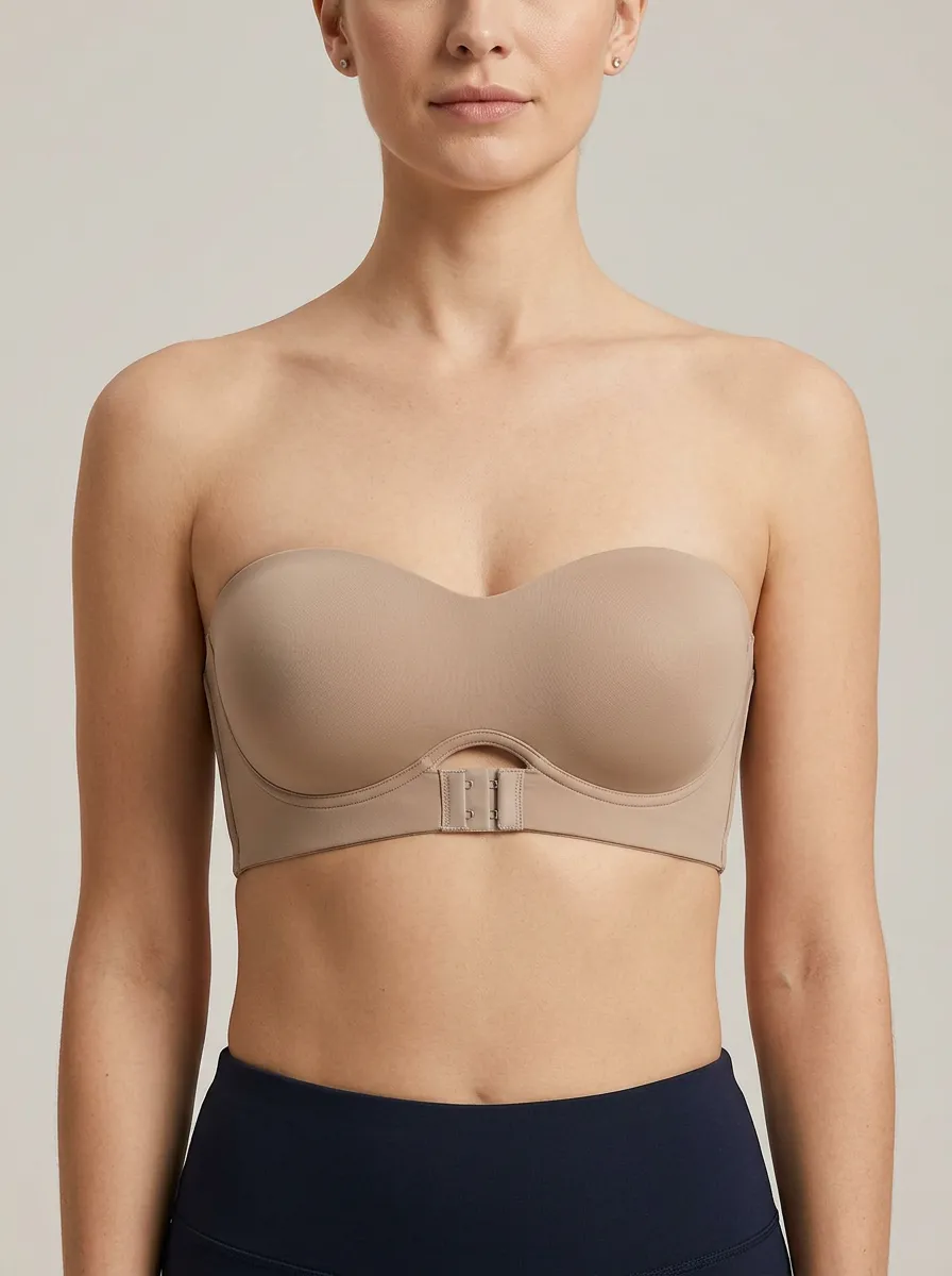Women's Cutout Front-Closure Strapless Bra