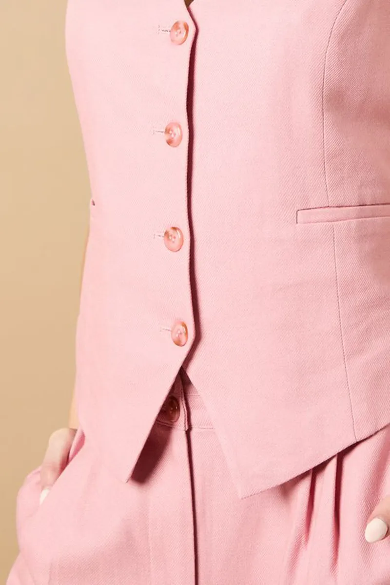 Casual Style Button Up Waistcoat