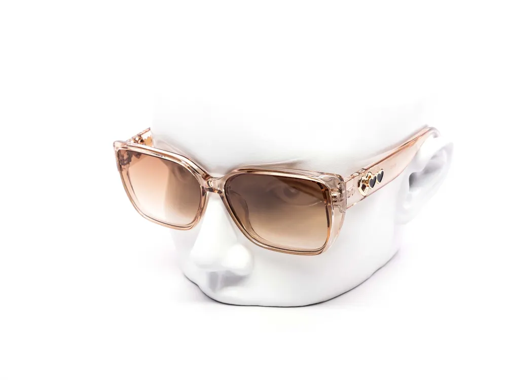 12-Pack Chunky Heart Square Gradient Sunglasses