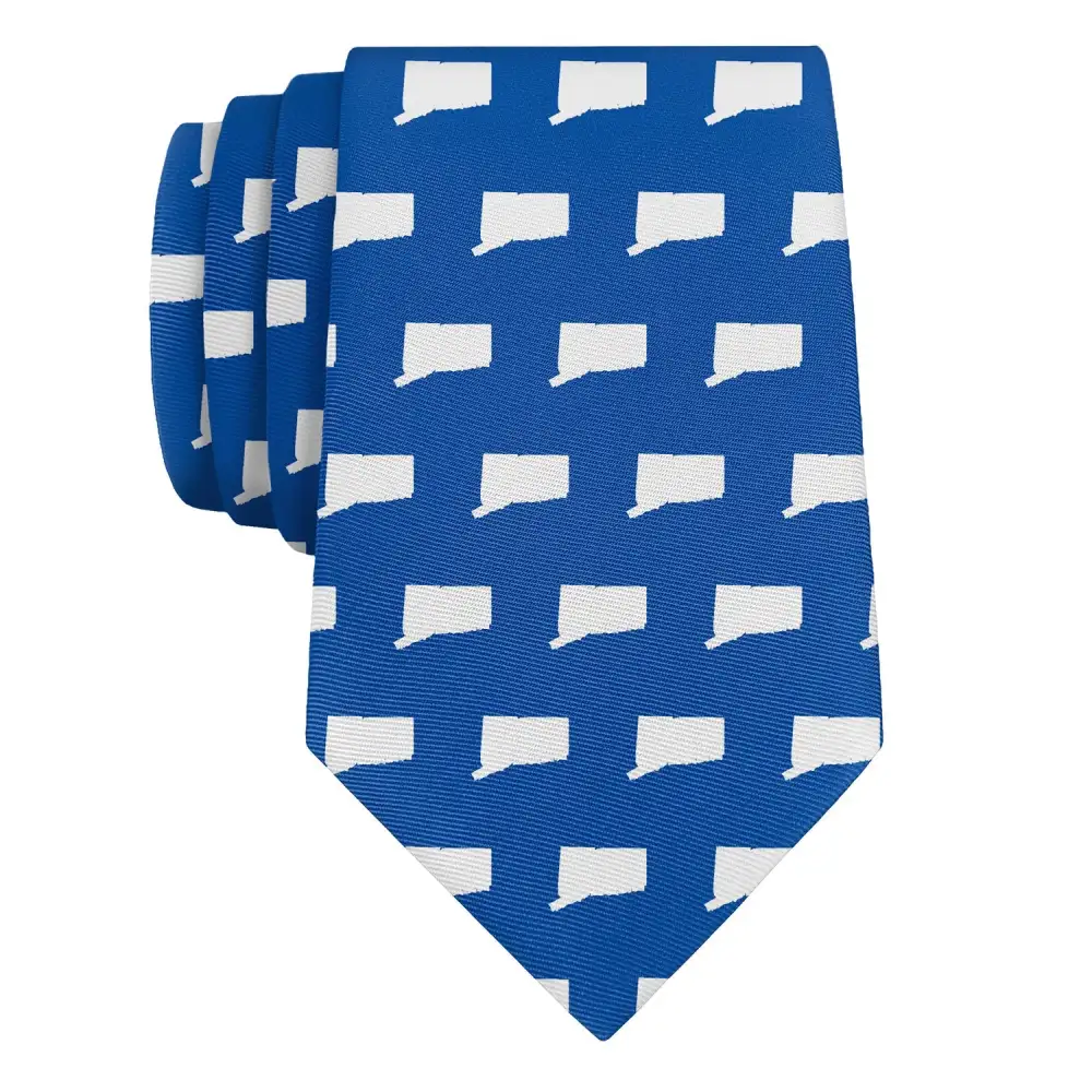 Refined Outline Emblem Theme Necktie