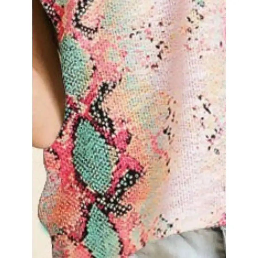 Snakeskin Low Gauge Sleeveless Top