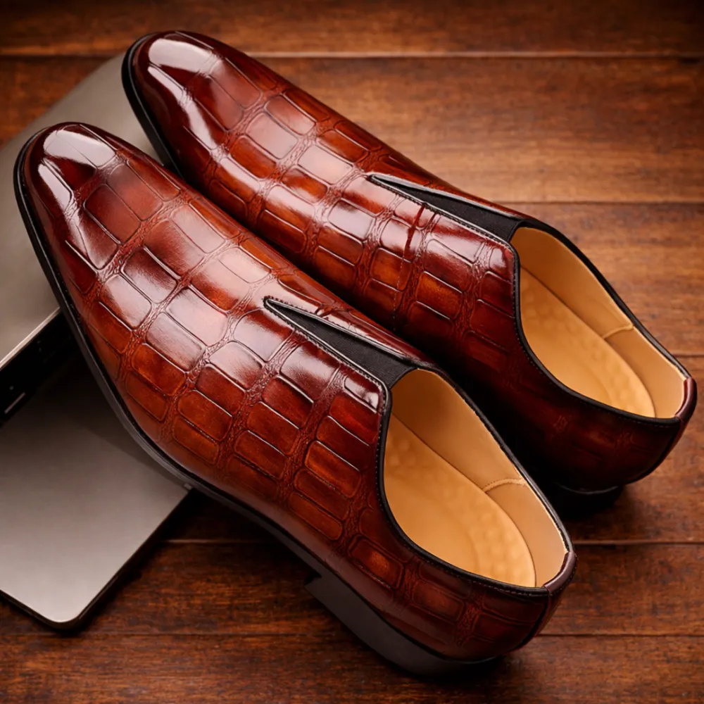 Classic Textured Loafers