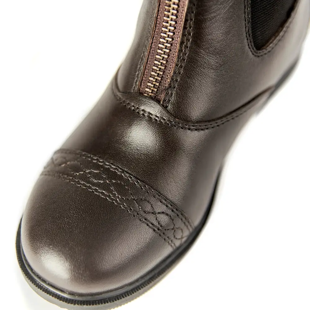 Versatile Zip Leather Riding Boots