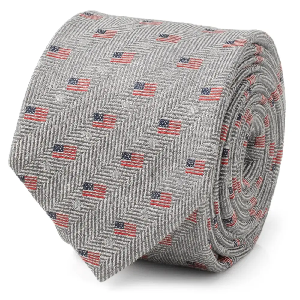 Polished Herringbone Men's Necktie
