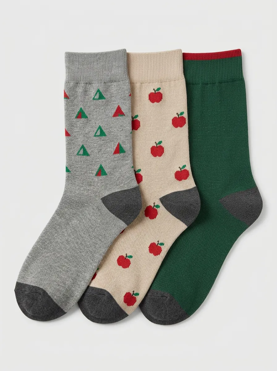 Everyday Women's Three-Pair Crew Socks