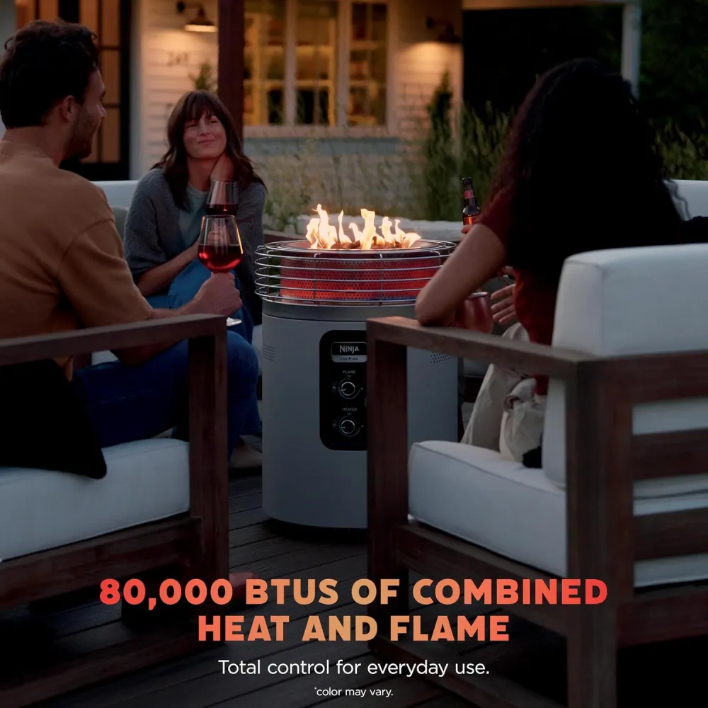 Ninja Fireside360™ Outdoor Heater & Fire Pit with 3 Modes – Flame, Heat, Flame & Heat