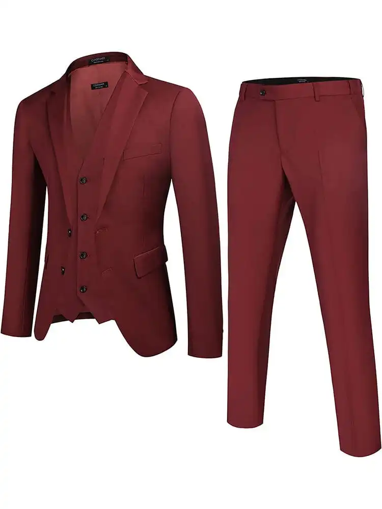 Notch Lapel Two Piece Suit Set