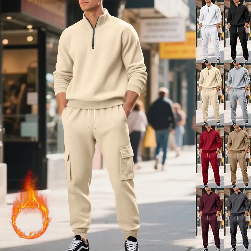 Men's  Utility Cargo Pants Pockets Waistband Cargo Pants