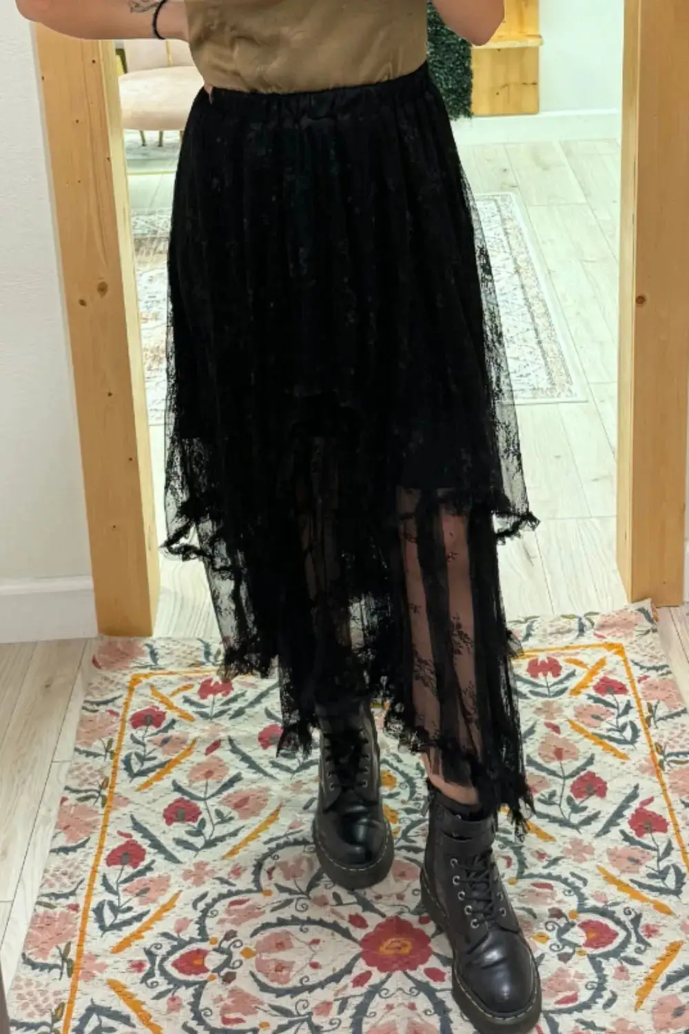 Classic Lace Elastic Skirt