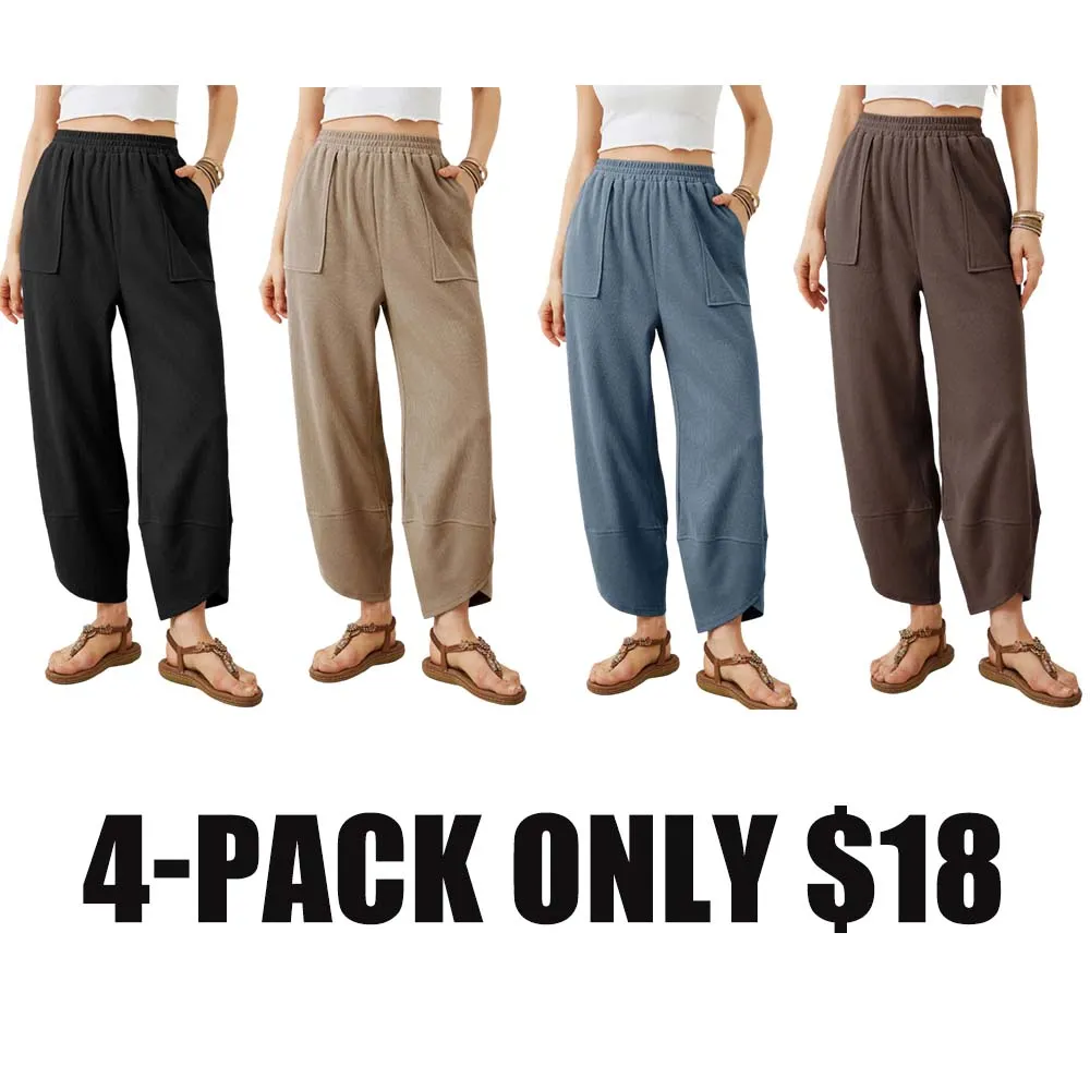 Elasticated Harem Palazzo Pants