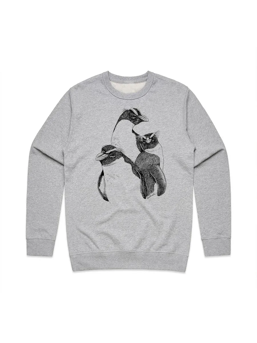 Simple Penguin Pattern Versatile Casual Sportswear Shirt