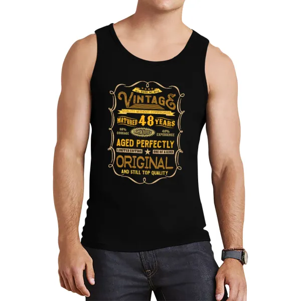 Airy Retro Graphic Relaxed Tank Top