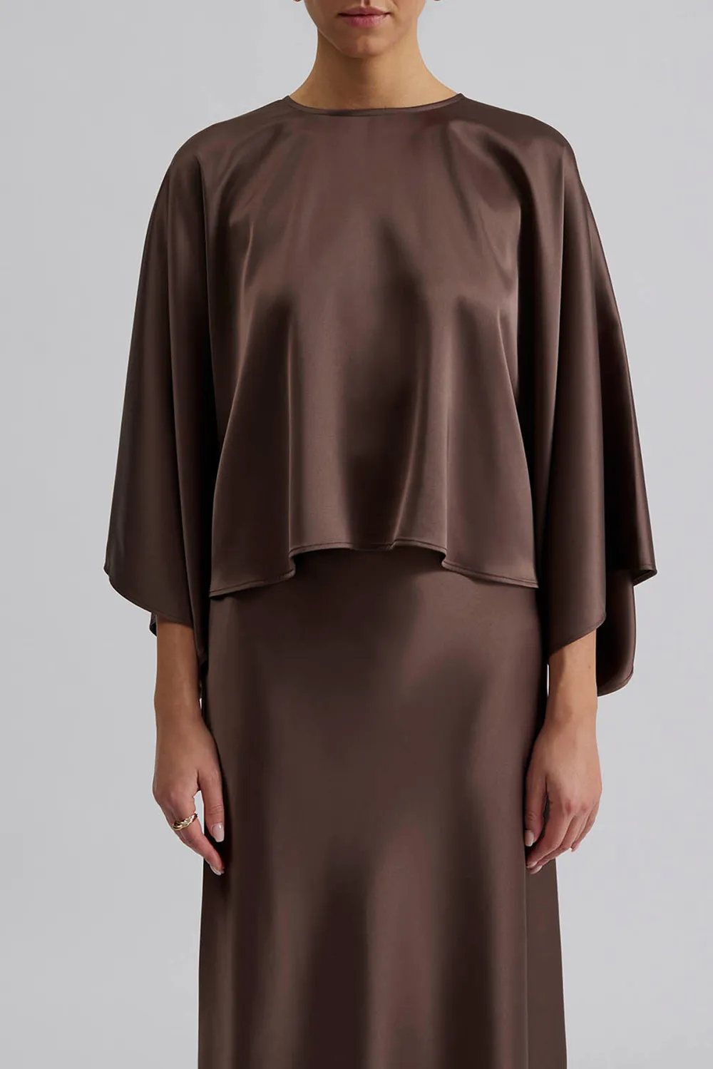 Loose Fit Cape Style Blouse