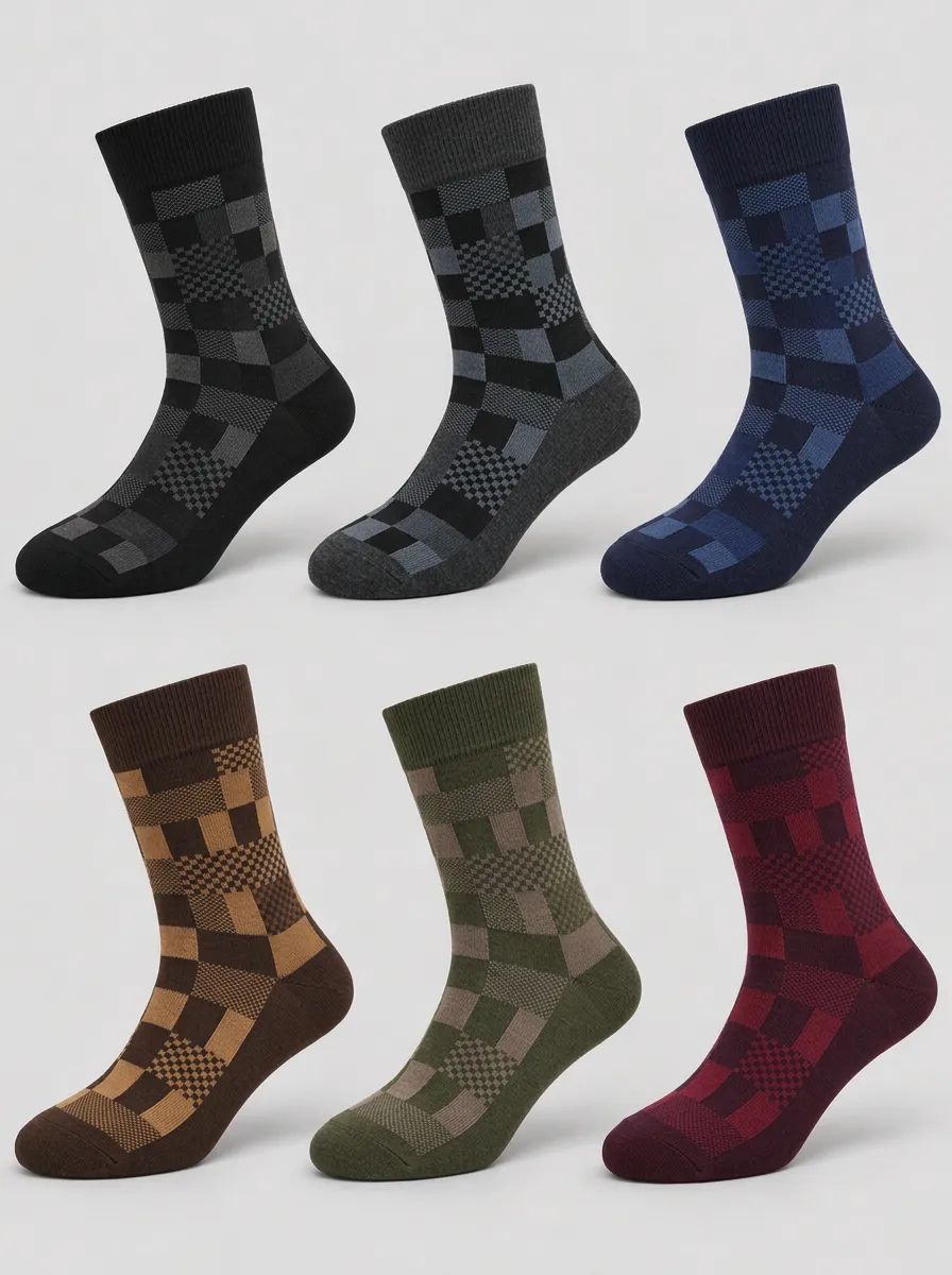 Men's Camden Check Socks 6-Pack