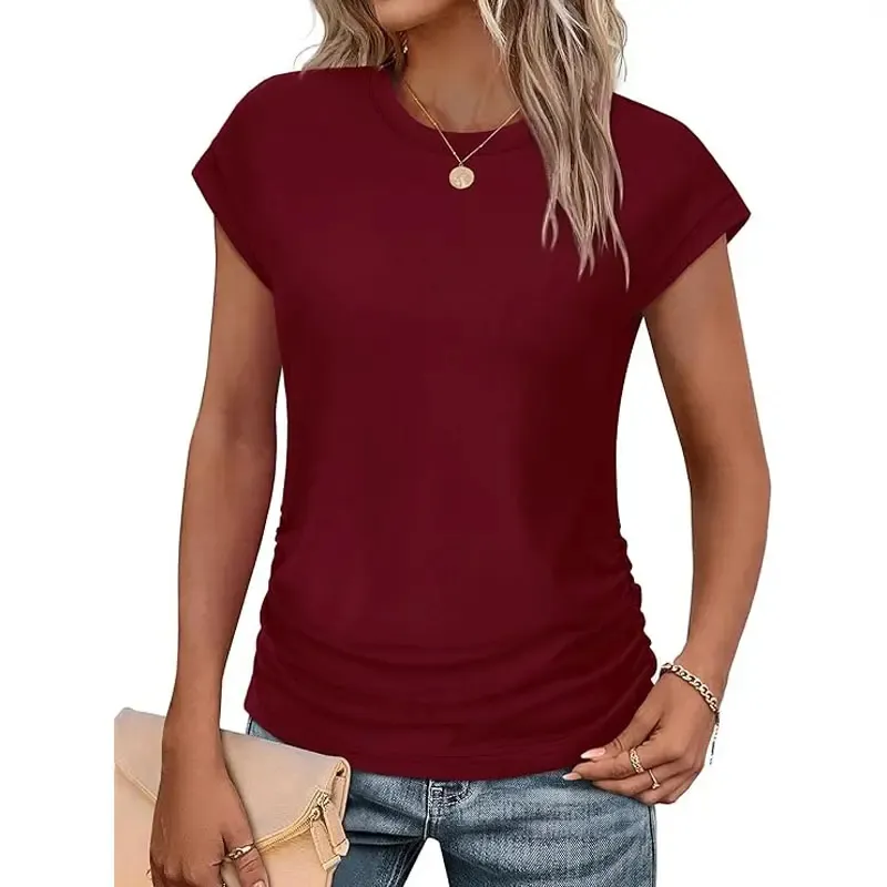 Women's Summer Tops Short Sleeve Shirts Crew Neck T Shirts