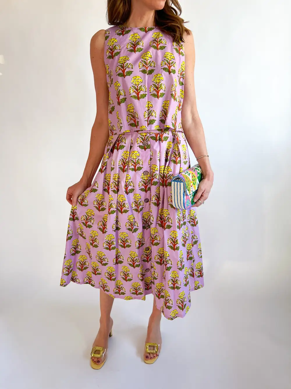 Printed Floral Top Easy Fit