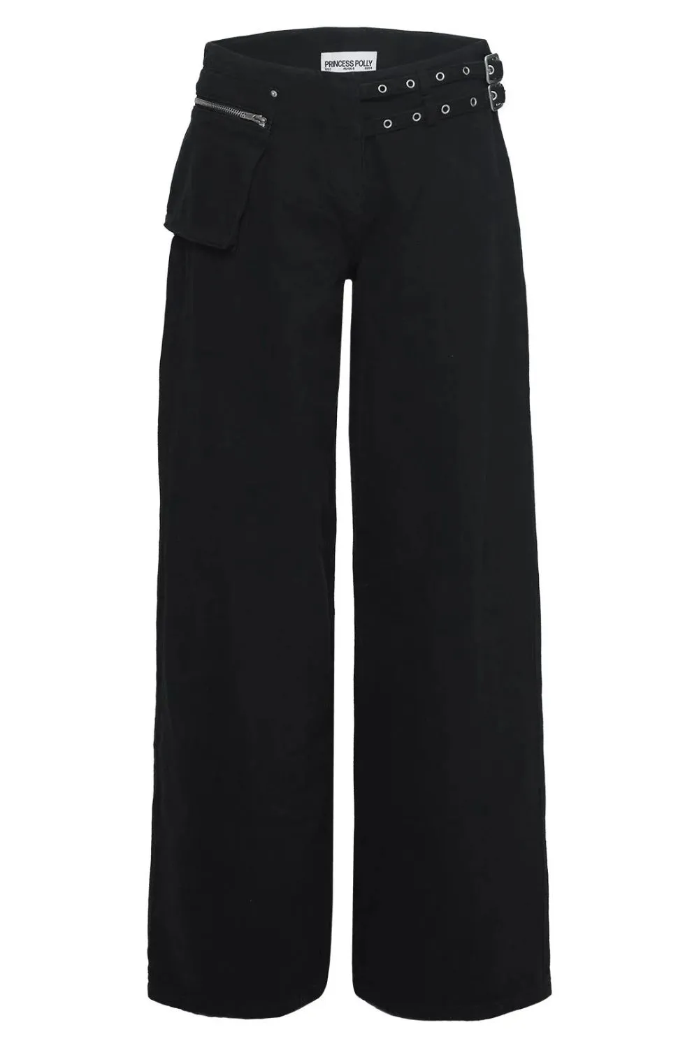 Pocket Detail Tiered Denim Jeans